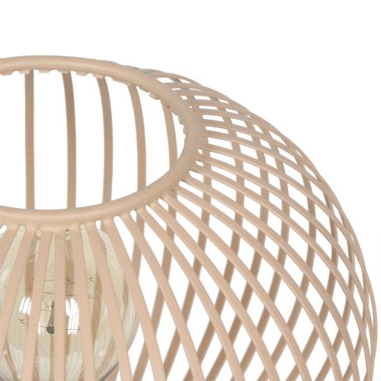 Lampada da tavolo per soggiorno moderna sabbia a gabbia