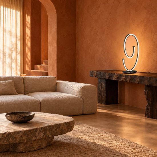 Lampada da tavolo grande led 21w 2000k 4000k dim to warm per soggiorno a spirale nera