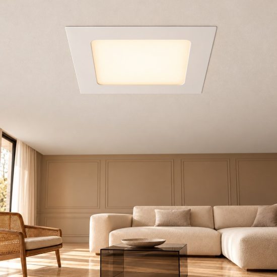 Faretto da incasso per cartongesso per salotto led 4w cct 3000k 4000k 6000k quadrato bianco