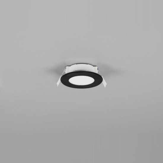 Faretto da incasso per cartongesso led 3,5w cct 2700k 4000k ip65 rotondo nero