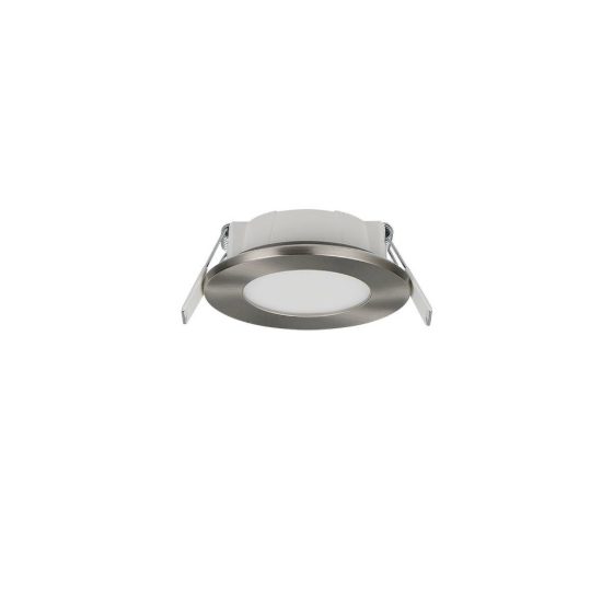 Faretto da incasso per cartongesso led 3,5w cct 2700k 4000k ip65 rotondo nichel opaco