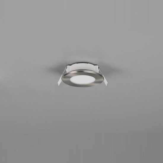 Faretto da incasso per cartongesso led 3,5w cct 2700k 4000k ip65 rotondo nichel opaco