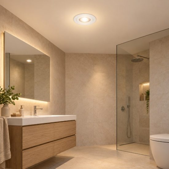 Faretto da incasso per cartongesso led 6,5w 3000k ip65 rotondo bianco