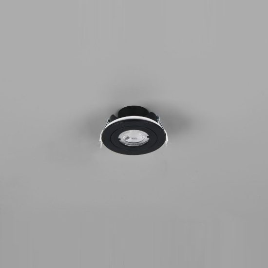 Faretto da incasso per cartongesso led 6,5w 4000k ip65 rotondo nero