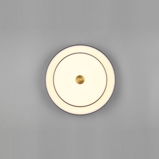 Plafoniera led 34,5w cct 2300k 3000k 4000k moderna rotonda nera caffe a dischi sovrapposti