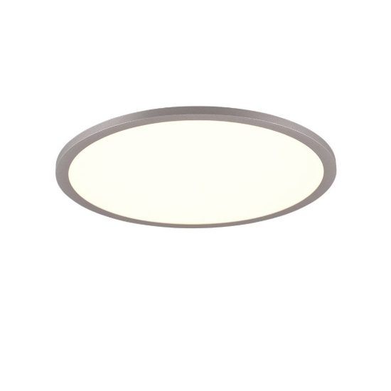 Plafoniera led 20w cct 3000k 6500k rgb con telecomando rotonda titanio retroilluminata