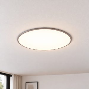 Plafoniera led 53w cct 3000k 6500k con telecomando per soggiorno moderna rotonda titanio