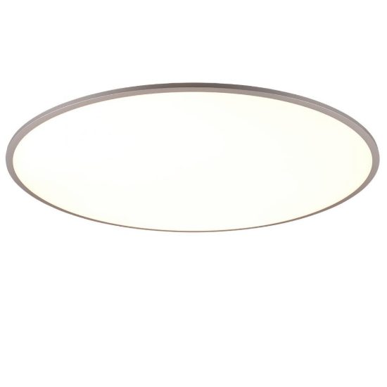 Plafoniera led 53w cct 3000k 6500k con telecomando per soggiorno moderna rotonda titanio