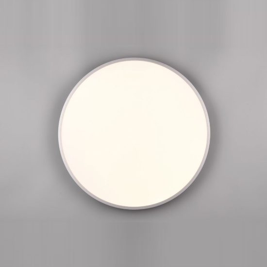 Plafoniera led 53w cct 3000k 6500k con telecomando per soggiorno moderna rotonda titanio