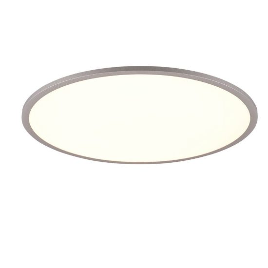 Plafoniera led 35w cct 3000k 6500k rgb con telecomando rotonda titanio retroilluminata