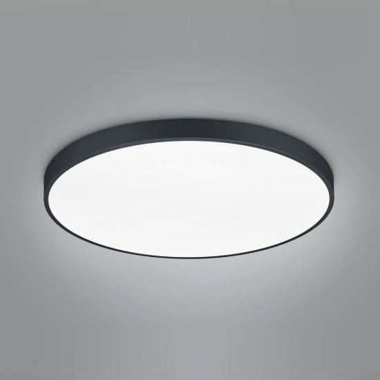 Plafoniera led 102w 2300k 3000k 4000k dimmerabile per soggiorno moderna rotonda nera