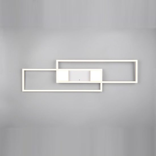 Plafoniera led 37w cct 2700k 6500k con telecomando per soggiorno moderna bianca