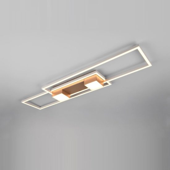 Plafoniera led 37w cct 2700k 6500k con telecomando per soggiorno moderna caffe