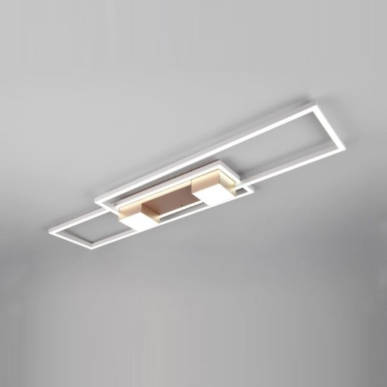 Plafoniera led 37w cct 2700k 6500k con telecomando per soggiorno moderna caffe
