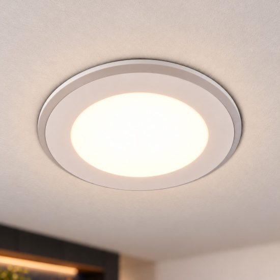 Faretto da incasso per cartongesso per salotto led 4w 3000k rgb con telecomando rotondo bianco opaco