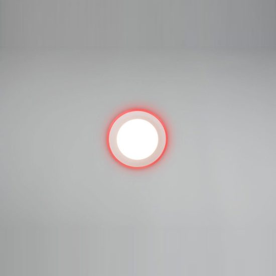 Faretto da incasso per cartongesso per salotto led 4w 3000k rgb con telecomando rotondo bianco opaco