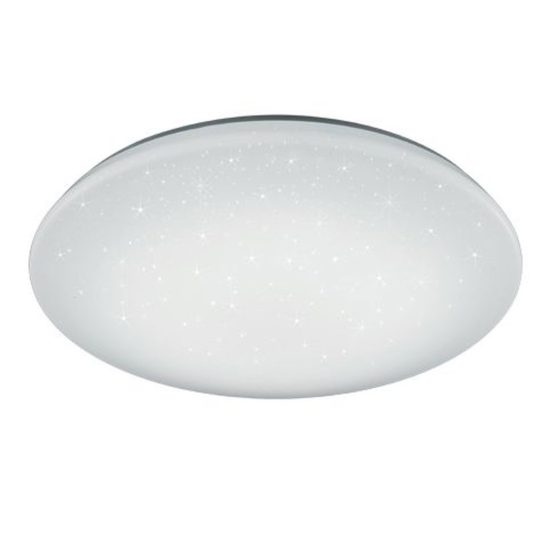 Plafoniera led 40w cct 3000k 5500k con telecomando rotonda bianca effetto cielo stellato