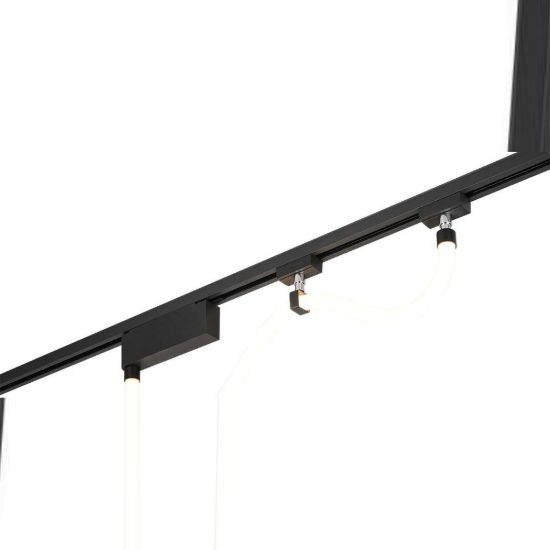 Tubo luminoso flessibile per binario bifase led 12w 3000k nero