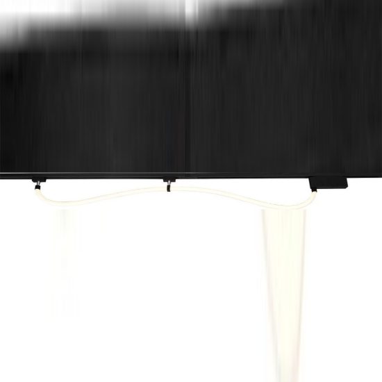 Tubo luminoso flessibile per binario bifase led 20w 3000k nero
