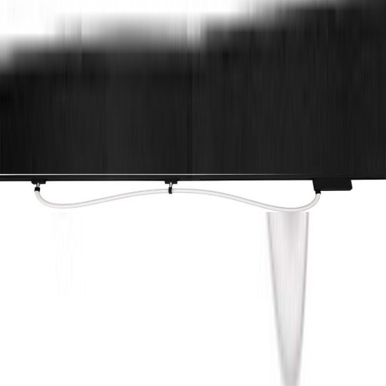 Tubo luminoso flessibile per binario bifase led 20w 3000k nero