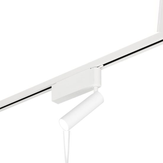 Faretto per binario bifase led 5w 2300k 3000k 4000k orientabile bianco