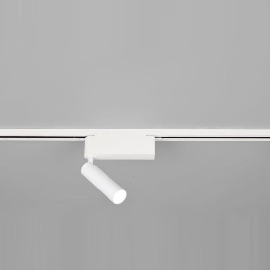 Faretto per binario bifase led 5w 2300k 3000k 4000k orientabile bianco