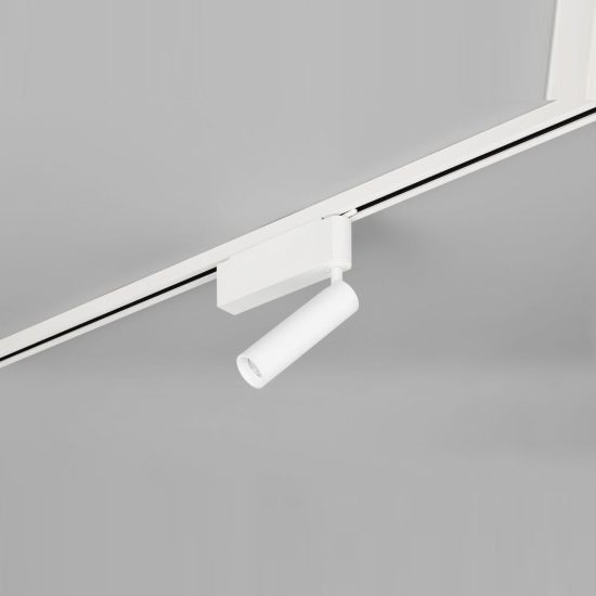 Faretto per binario bifase led 5w 2300k 3000k 4000k orientabile bianco