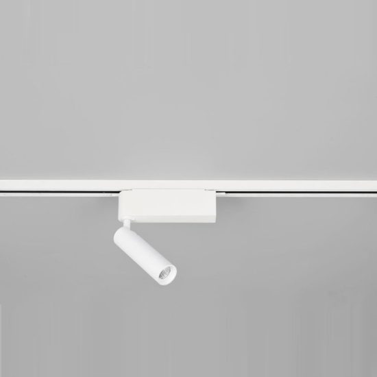Faretto per binario bifase led 5w 2300k 3000k 4000k orientabile bianco