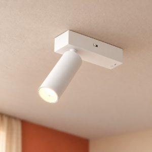 Faretto da soffitto per salotto led 5,5w 2300k 3000k 4000k orientabile moderno bianco