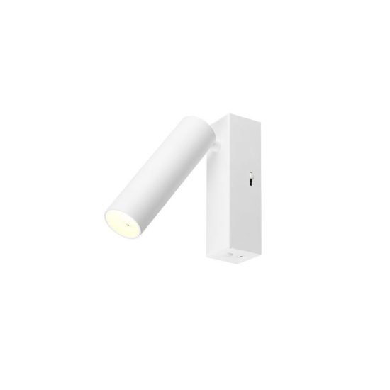Faretto da soffitto per salotto led 5,5w 2300k 3000k 4000k orientabile moderno bianco