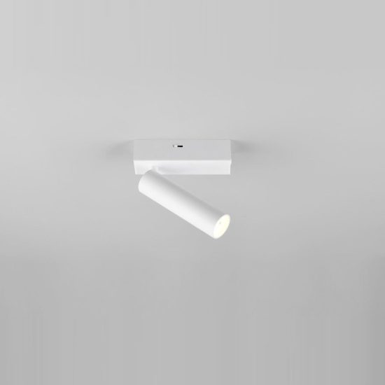 Faretto da soffitto per salotto led 5,5w 2300k 3000k 4000k orientabile moderno bianco