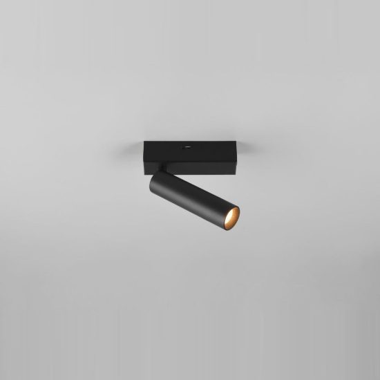 Faretto da soffitto per soggiorno led 5,5w cct 2300k 3000k 4000k orientabile moderno nero