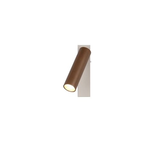 Faretto da soffitto per salotto led 5,5w cct 2300k 3000k 4000k orientabile grigio caldo caffe