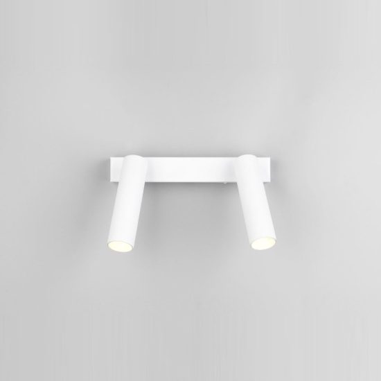 Plafoniera con 2 faretti led 11w 2300k 3000k 4000k orientabili moderna bianca