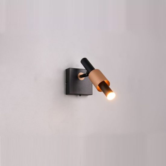 Faretto da soffitto per soggiorno led 4,5w cct 2300k 3000k 4000k orientabile moderno nero caffe