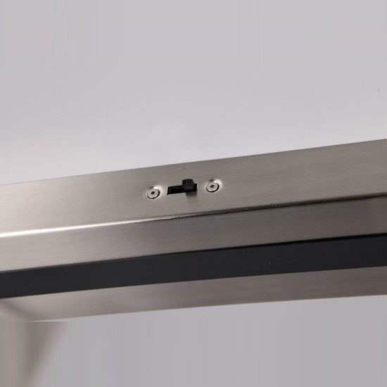 Plafoniera con 6 faretti led 27w 2300k 3000k 4000k orientabili moderna nichel opaco nera