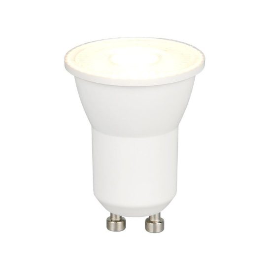 Lampadina led mini gu10 4w 3000k bianca dimmerabile con interruttore