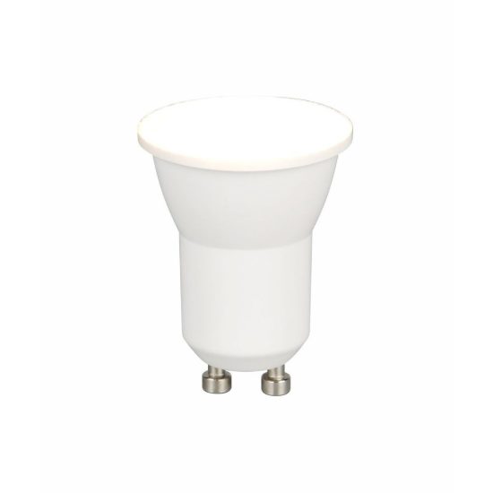 Lampadina led mini gu10 4w 3000k bianca dimmerabile con interruttore