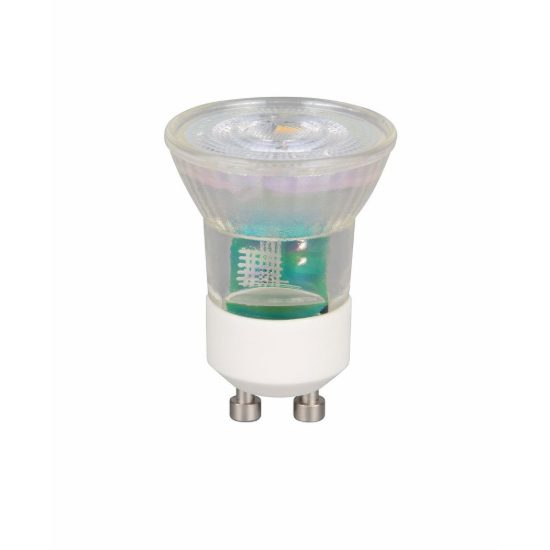 Lampadina led mini gu10 4w 2700k trasparente dimmerabile