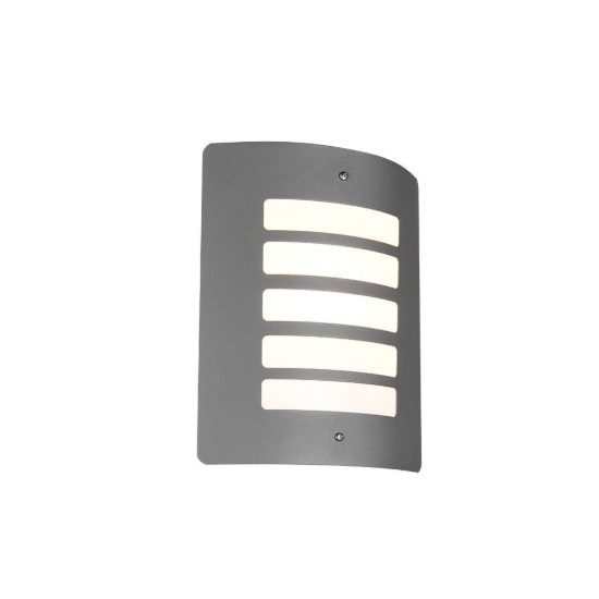 Applique da esterno ip44 moderna nera in alluminio pressofuso