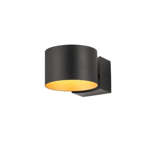 Applique per soggiorno led 10w cct 2700k 6000k con telecomando orientabile moderna nera
