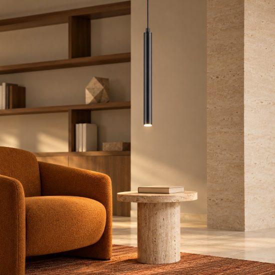Lampada a sospensione per sala da pranzo led 3w cct 2300k 4000k con telecomando nera