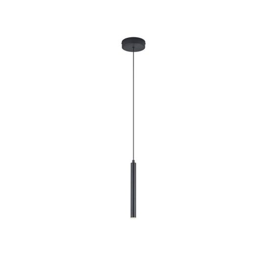 Lampada a sospensione per sala da pranzo led 3w cct 2300k 4000k con telecomando nera