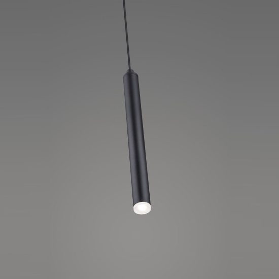 Lampada a sospensione per sala da pranzo led 3w cct 2300k 4000k con telecomando nera