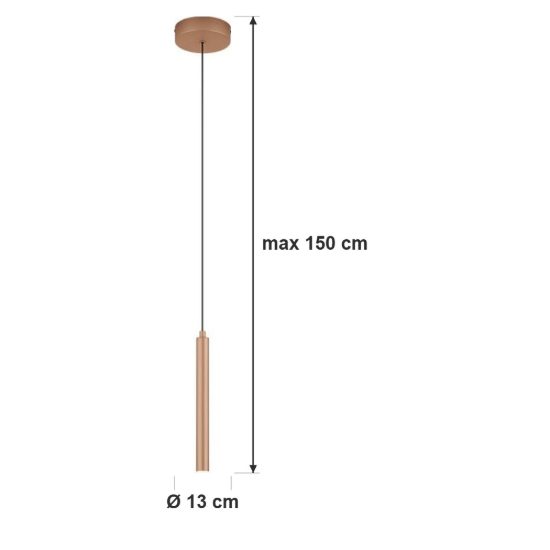 Lampada a sospensione per sala da pranzo led 3w cct 2300k 4000k con telecomando caffe