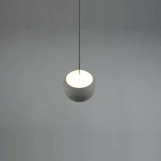Lampada a sospensione per sala da pranzo led 5w cct 2300k 4000k con telecomando grigia salmone