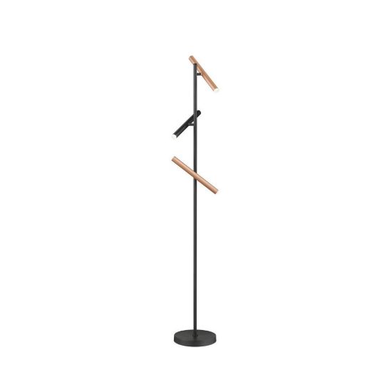 Piantana led 9w cct 2300k 3000k 4000k touch per soggiorno nera caffe