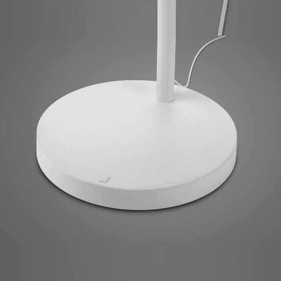 Piantana ad arco led 32w cct 2700k 6000k con telecomando per soggiorno bianca con anello