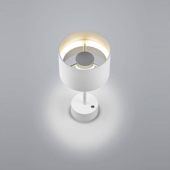Abat-jour led 5w cct 2700k 6000k per comodino moderno bianco