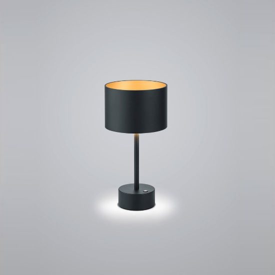Abat-jour led 5w cct 2700k 6000k per comodino moderno nero